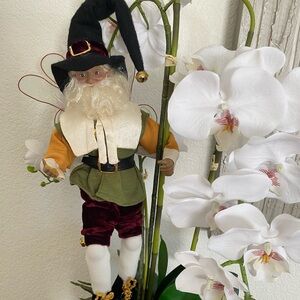Mark Roberts Festive Elf with Black Hat and Red Velvet Pants
